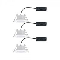 Paulmann Calla LED-inbouwlamp voor badkamer Set van 3 stuks 18 W IP65 Wit (mat) - thumbnail