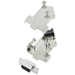 TRU COMPONENTS TCD45NT09MDBSK 7708512 D-sub female connectorset 45 ° Aantal polen: 9 Soldeerkelk 1 stuk(s)