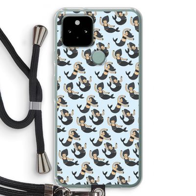 Zeemeermin: Pixel 5 Transparant Hoesje met koord