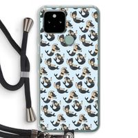 Zeemeermin: Pixel 5 Transparant Hoesje met koord