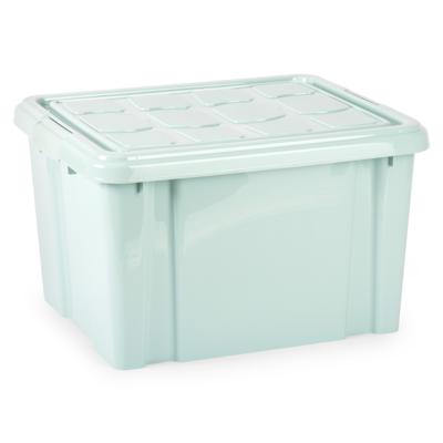 Multi Storage Opslagbox met deksel - mintgroen - 25 liter - 42 x 25 x 30 cm - kunststof