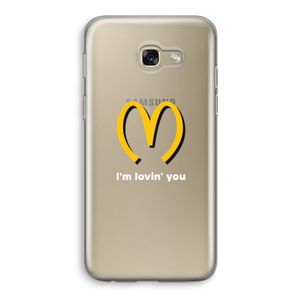 I'm lovin' you: Samsung Galaxy A5 (2017) Transparant Hoesje