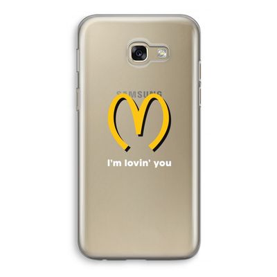 I'm lovin' you: Samsung Galaxy A5 (2017) Transparant Hoesje