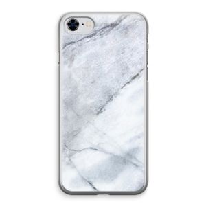 Witte marmer: iPhone 8 Transparant Hoesje