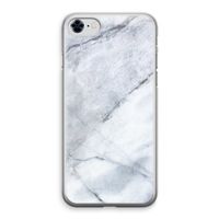 Witte marmer: iPhone 8 Transparant Hoesje