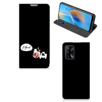 OPPO A74 4G Magnet Case Cow - thumbnail