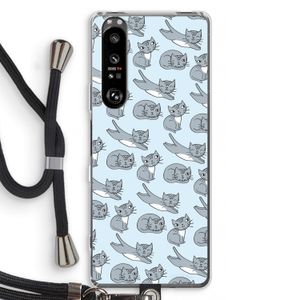 Poezen: Sony Xperia 1 III Transparant Hoesje met koord