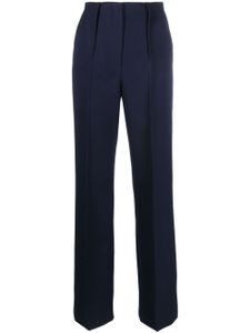 FENDI pantalon de tailleur slim en laine vierge - Bleu