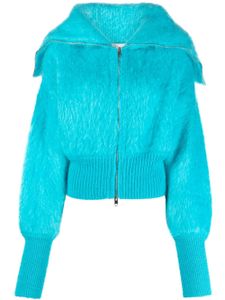 SA SU PHI cardigan Jen en mohair mélangé - Bleu