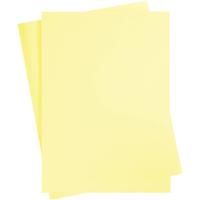 Creativ Company Gekleurd karton, a2, vel 420x594 mm, 180 gr, lichtgeel, 10 vel/ 1 doos