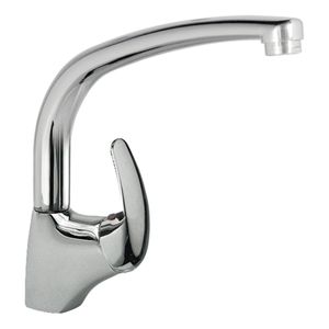 Keukenkraan Tres MonoTres 2000 | Opbouw | 360° Draaibaar | Mengkraan | 1-hendel | Rond | Chroom