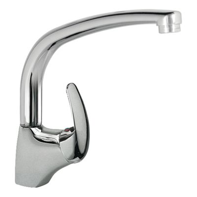Keukenkraan Tres MonoTres 2000 | Opbouw | 360° Draaibaar | Mengkraan | 1-hendel | Rond | Chroom