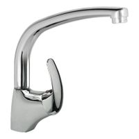 Keukenkraan Tres MonoTres 2000 | Opbouw | 360° Draaibaar | Mengkraan | 1-hendel | Rond | Chroom