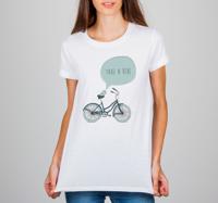 Maak een fiets rit t-shirt