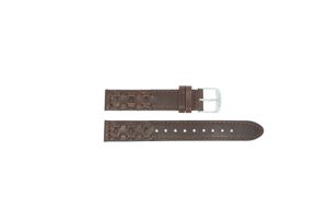 Timex horlogeband P2N902 Leder Donkerbruin 16mm