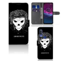Telefoonhoesje met Naam Motorola One Action Skull Hair