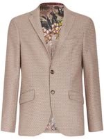 ETRO blazer à motif en jacquard - Marron - thumbnail