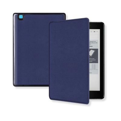 Lunso Kobo Aura One Slim hard case hoes (7.8 inch) - sleepcover - Donkerblauw