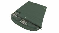 Outwell Camper Lux Double Volwassene Semi-rechthoekige slaapzak Katoen, Polyester Groen