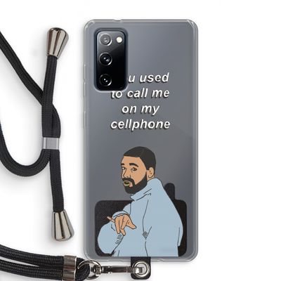 Hotline bling: Samsung Galaxy S20 FE / S20 FE 5G Transparant Hoesje met koord
