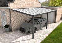 YARD Outdoor Velvetline Carport antraciet - Polycarbonaat dak - 400x700 cm aluminium- - Aluminium- YARD Outdoor
