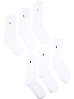 Polo Ralph Lauren lot de six paires de chaussettes à logo - Blanc