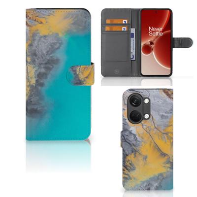 OnePlus Nord 3 | Bookcase | Marble Blue Gold