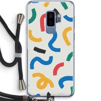 Illustratieve pop 2: Samsung Galaxy S9 Plus Transparant Hoesje met koord