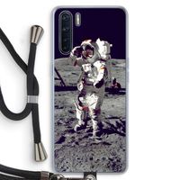 Spaceman: Oppo A91 Transparant Hoesje met koord