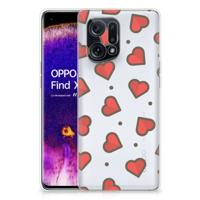 OPPO Find X5 | TPU bumper | Hearts