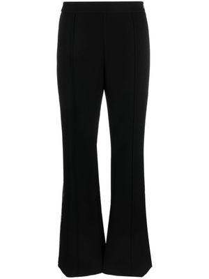 Tory Burch pantalon évasé à rayures - Noir