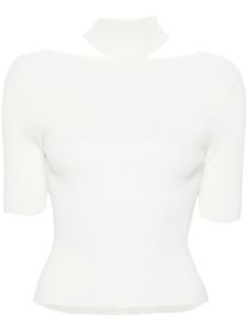 Cult Gaia t-shirt nervuré Brianna - Blanc