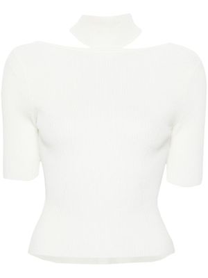 Cult Gaia t-shirt nervuré Brianna - Blanc