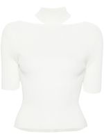 Cult Gaia t-shirt nervuré Brianna - Blanc