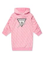 guess kids robe à motif monogrammé - Rose