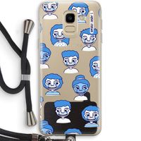 Gezichtjes: Samsung Galaxy J6 (2018) Transparant Hoesje met koord