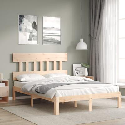 Bedframe zonder matras massief grenenhout 120x200 cm