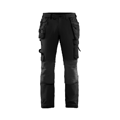 Blåkläder Werkbroek met 4-weg stretch 15221645 | Zwart/Donkergrijs | Maat 44 - 7330509724446