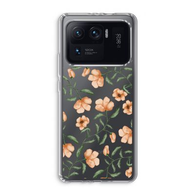 Peachy flowers: Xiaomi Mi 11 Ultra Transparant Hoesje