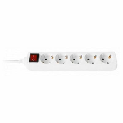 Stopcontactenstrip 5 Tomas met Interruptor Ewent EW3916 Schuko (1,5 m)