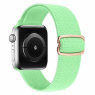 Solo Loop Nylon bandje - Lichtgroen - Geschikt voor Apple Watch 42mm / 44mm / 45mm / 49mm