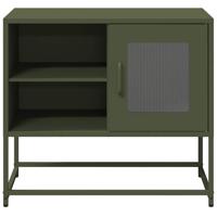 Tv-meubel 68x39x60,5 cm staal olijfgroen