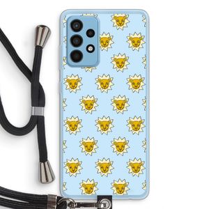 Leeuwenkoppen: Samsung Galaxy A52 Transparant Hoesje met koord