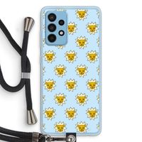 Leeuwenkoppen: Samsung Galaxy A52 Transparant Hoesje met koord