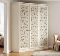 Beige magnolia bloemen meubel sticker