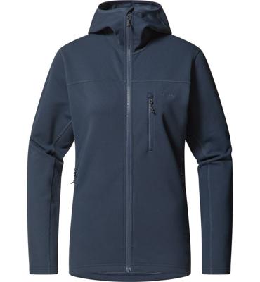 Haglofs Rosson Mid Hood Fleece Dames Tarn Blue M