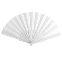Spaanse Handwaaier - wit - 23 x 43 cm - Verkoeling waaiers voor zomerse themperatuur