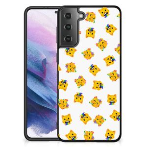 Back Case voor Samsung Galaxy S21 Plus Katten Emojis