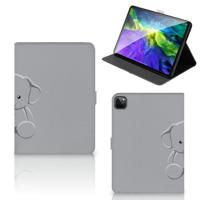 iPad Pro 11 2020/2021/2022 Hippe Tablet Hoes Grijs Baby Olifant