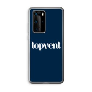 Topvent Navy: Huawei P40 Pro Transparant Hoesje